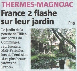 france2 au jardin de la poterie hillen