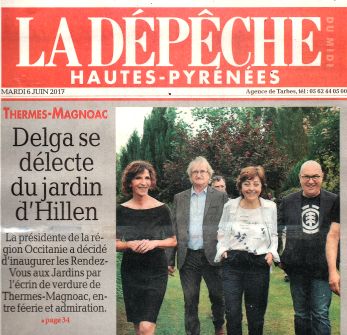 LaDpche du Midi Carole Delga - inauguration laux jardins de la poterie Hillen - www.poterie.fr